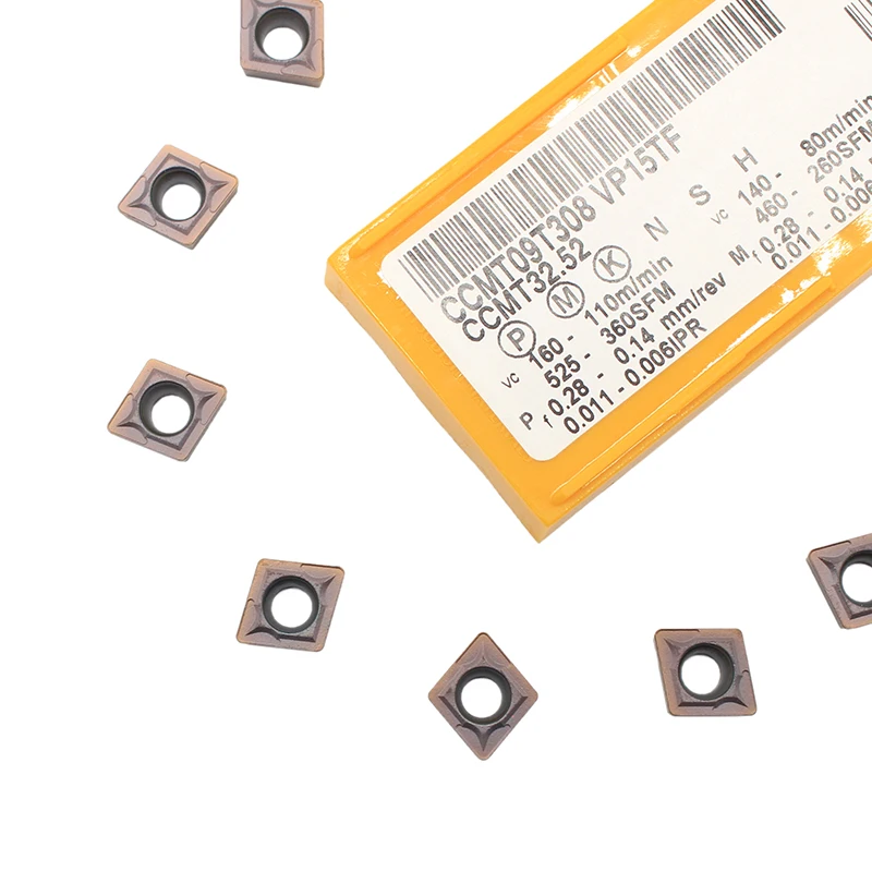 

10PCS CCMT09T308 CCMT32.52 VP15TF External Turning Tools Carbide insert Lathe cutter Tool Tokarnyy turning insert