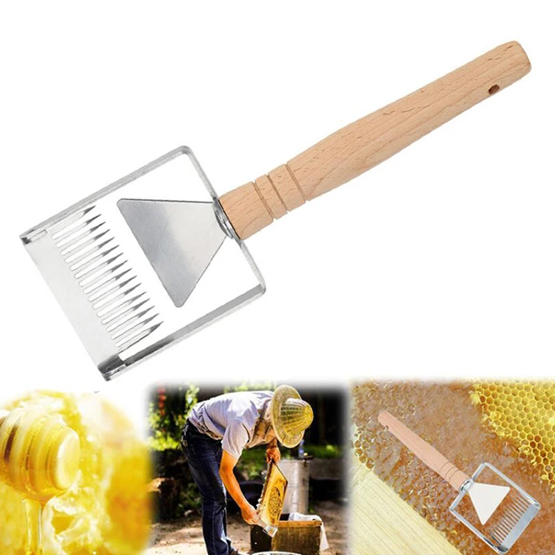 Прямая вилка с деревянной ручкой, негерметичная вилка с деревянной ручкой, инструмент для пчеловодства, пчеловода, меда