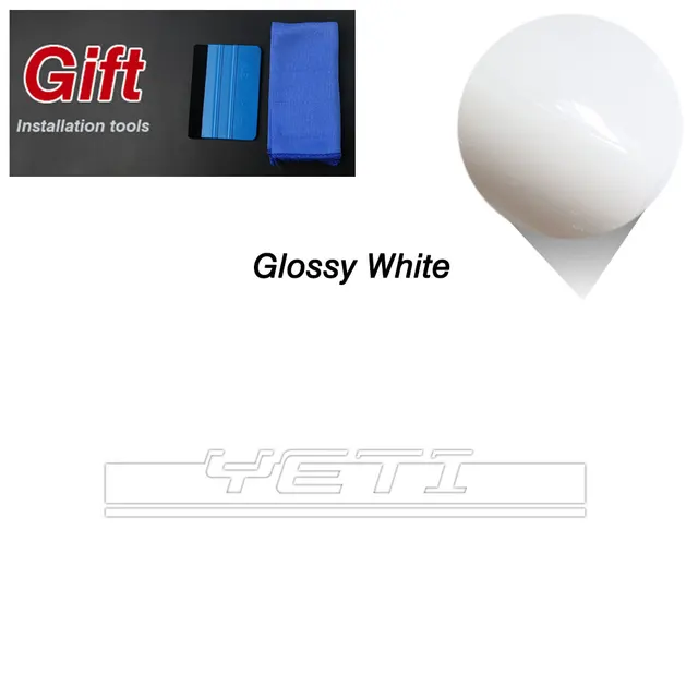 Racing Sport Car Styling Hood Engine Cover Decal Body Graphics Vinyl Side Stripes Skirt Sticker for Skoda Yeti Tuning Accessorie Hood-Glossy White