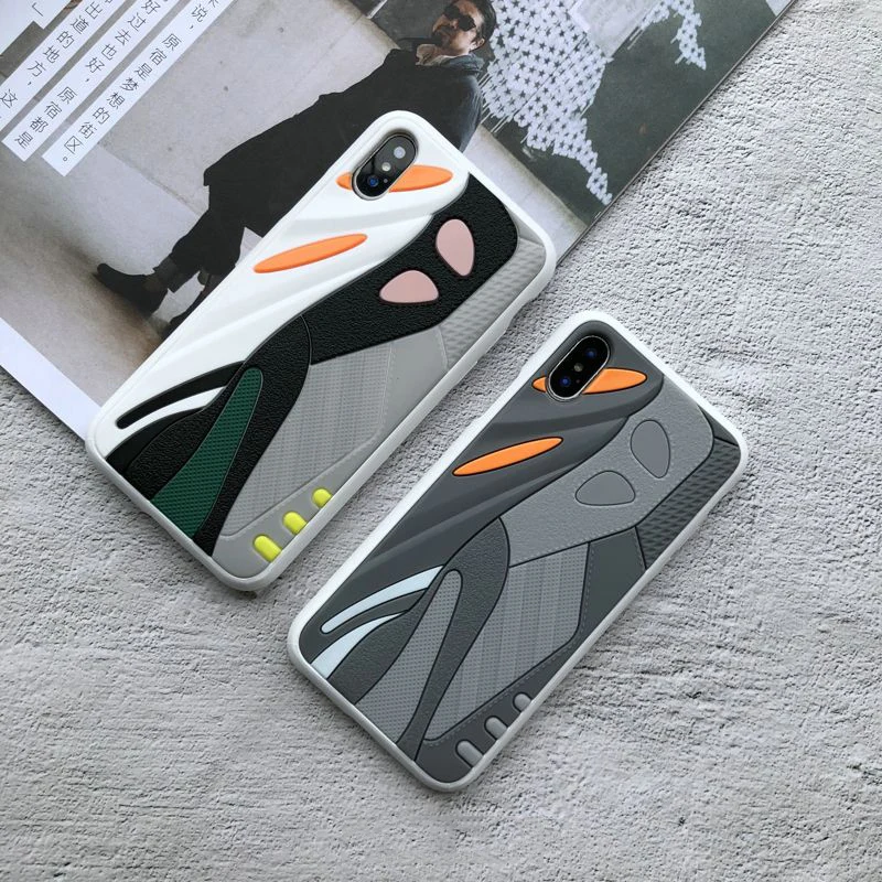 

Luxury Sneakers Brand Phone Coque for iPhone 7 8 Plus Cover Case for iPhone X XR XS 11 Pro Max Hot 3D Sport Shoes Bottom Texture