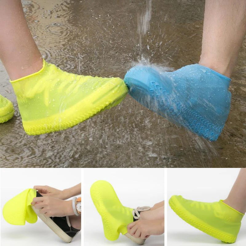 

Waterproof &Soft Silicone Wear Shoes Cover resistant Slip-resistant Rain Shoes Covers