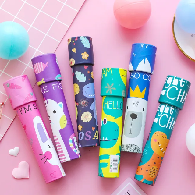 Interactive Logical Rotating Kaleidoscope Magic Classic Educational Toys for Kids Imaginative Cartoon Children 1