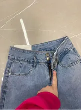 Jeans Women Fashion Clothes Denim Pants Syiwidii High-Waisted Straight Tassel Vintage Streetwear