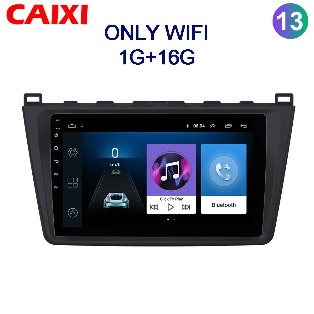 Для Mazda 6 Rui wing 2008 2009- Android 8,1 автомобильный DVD gps стерео радио 2G+ 3 2G Wifi карта автомобиля 2 Din мультимедийный плеер - Цвет: Cx-M6-UI1