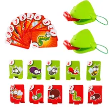 Jeu de société avec masque de lézard caméléon pour enfants, cartes à lécher, amusant, de fête en famille, de bureau