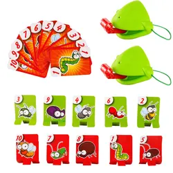 Máscara de lagarto camaleão, baralho de jogo de tabuleiro para família, brinquedos para festa, brinquedos de mesa