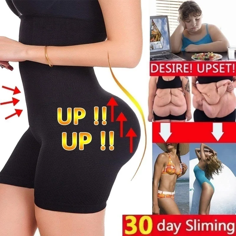 

Plus size women shapers high waist trainer Body shaper shapewear slimming pants butt enhancer with tummy Control underwear