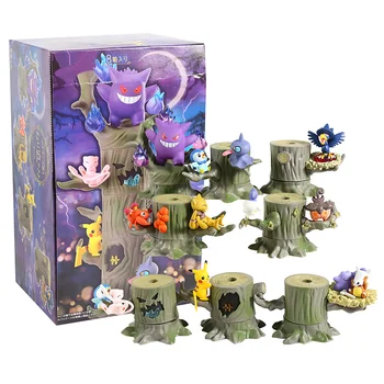 

Monster Forest 2 Vol.3 Gengar Mew Ditto Cubone Litwick Pumpkaboo Paras Abra Piplup Shuppet Murkrow PVC Model Toys