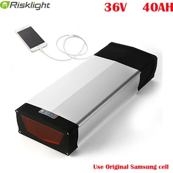 

36V 250W 500W 1000w eBike Akku rear rack 36v 40Ah lithium Battery 36V 40Ah Electric Bike li-ion Battery