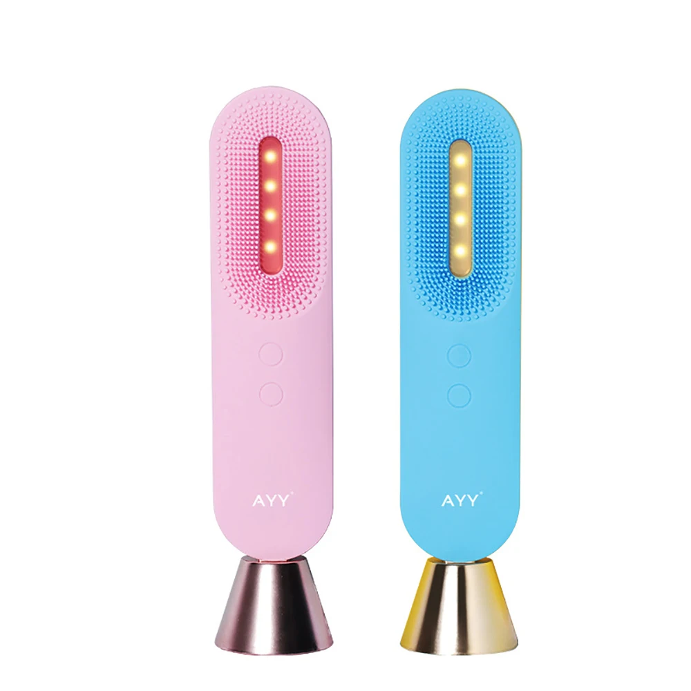 

Electric Face Cleansing Brush Device Silicone Power Facial Cleaner Skin Care Black head Remover Beauty Massager Brush