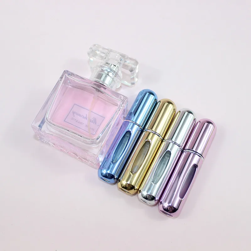 5ML Cosmetic Storage Perfume Bottle Scent Pump Spray Case Cosmetic Containers With Atomizer Travel Cosmetic Storage Accessories