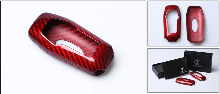 T-carbon чехол для ключей из углеродного волокна для Ford Mustang Fusion Mondeo F-150 Lincoln Edge Explorer MK