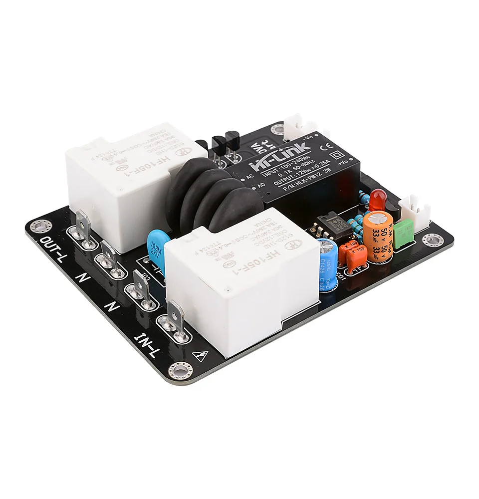 dupla, placa de partida atrasada para amplificador diy ac 105-235v