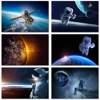 

5d Diamond Painting Full Round Astronaut Space Landscape Diamond Mosaic DIY Diamond Painting Cross Stitch Embroidery Home Decor