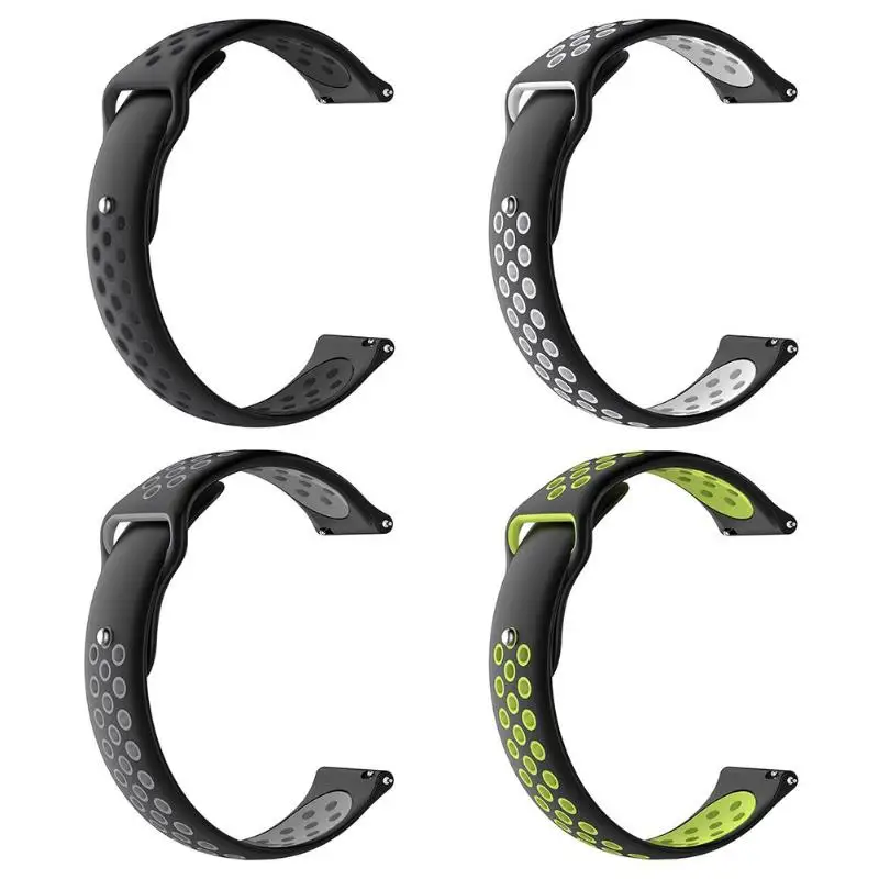 

20mm Silicone Watch Soft non-toxic Tasteless Waterproof and Durable Band Quick Replease Strap for Garmin Vivoactive 3/3 Music/HR
