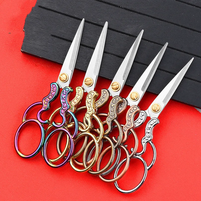 Dropshipping Center Sharp Small Golden Scissors for Sewing and Needlework Handmade DIY Tools Shears Craft ZigZag | Дом и сад