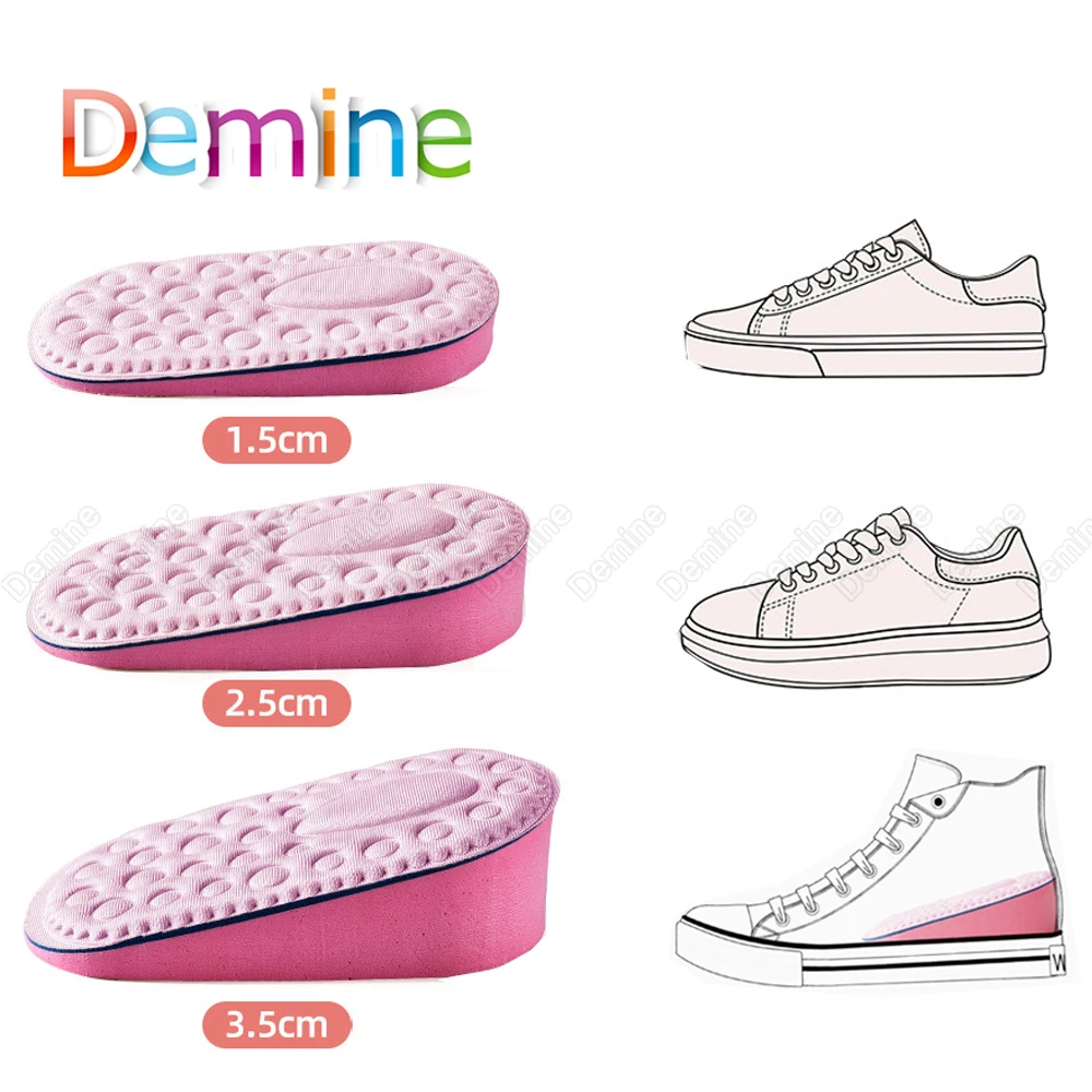 

EVA Memory Foam Height Increased Insoles Heel Pad Invisible Shoe Inserts Heighten Increase Half Insole Foot Care Shoes Cushion