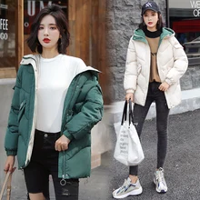 Женская парка с капюшоном, повседневная верхняя одежда, осенне-зимнее пальто с капюшоном в стиле милитари, Зимняя женская куртка большого размера, зимняя куртка s 4XL