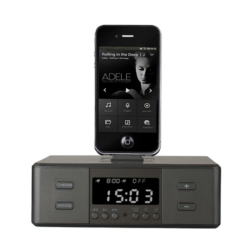 Alarm Clock Radio Wireless Bluetooth Speaker Digital Alarm Clock Usb Charger For Bedroom With Fm Radio Usb Charging Port Portable Speakers Aliexpress