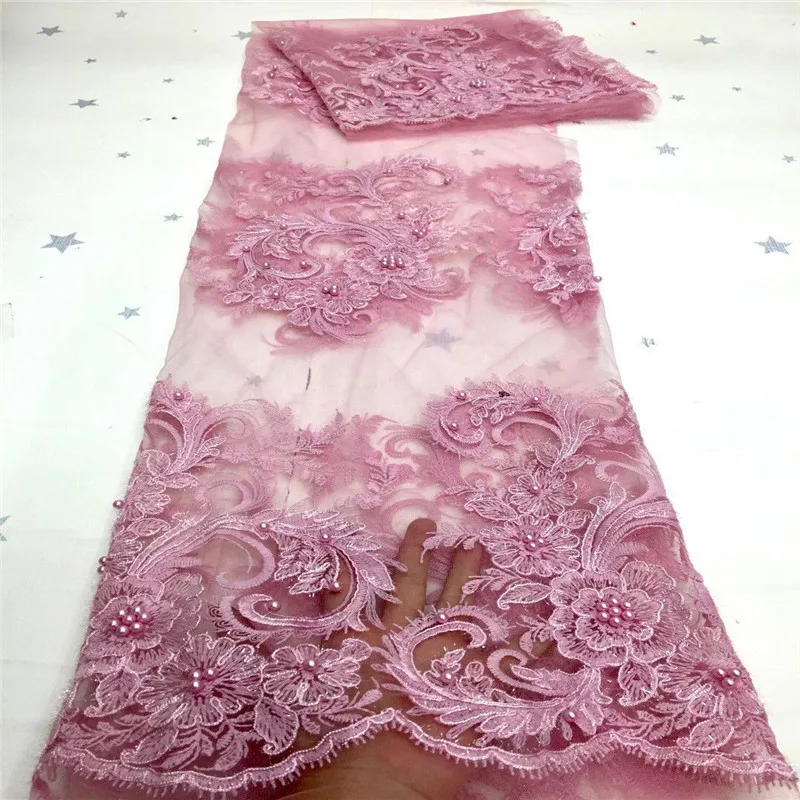 Purple African Net Lace Fabric 2020 green High Quality Elegant Nigerian Wedding Fabrics sequins French Tulle Material | Дом и сад
