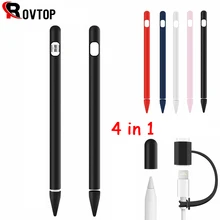 Rovtop мягкий силиконовый Совместимый Чехол Для Apple Pencil совместимый для IPad планшет стилус защитный чехол
