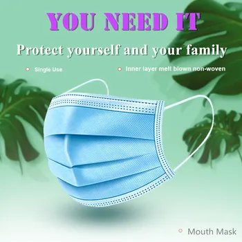 

Protect health Anti dust Mask Disposable Protect 3 Layers Filter Dustproof Earloop Non Woven Face Mouth Mask 24 hours Shipping