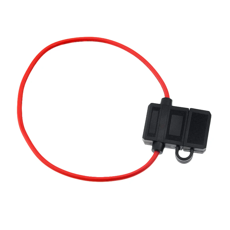 1 шт. 14AWG автомобиль брызг в линии стандартный лезвие держатель предохранителя коробка с крышкой, 10A красный автоматический стандартный предохранитель опционально