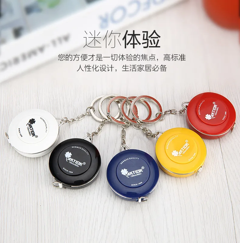 Aktion Direct Selling Keychain Tape Measure Customizable Logo Precision Do Not Fade No Deformation Tailored Mini Tape Measure