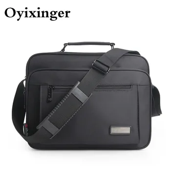 

Oyixinger Oxford Shoulder Bag Black Waterproof Briefcase 2020 High Quality Handbags For Ipad Men's Crossbody Bags Bolso Hombre