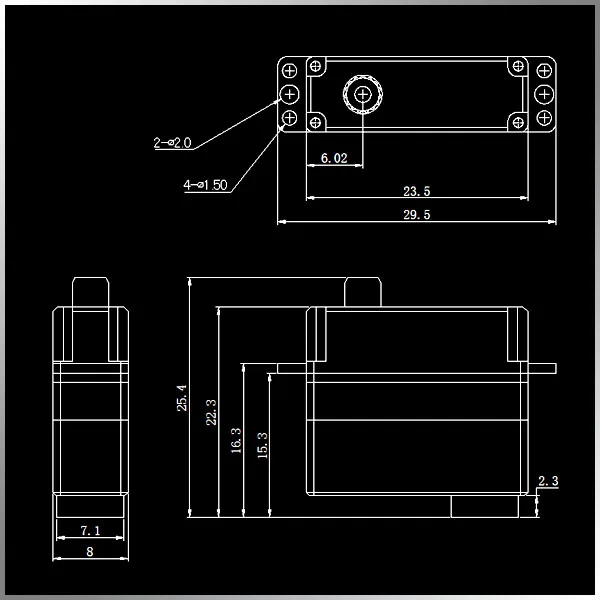 1 шт. Kingmax CLS0309WH или CLS0309WV 8,6g стойло крутящий момент 3,5 кг цифровые металлические шестерни микро 8 мм сервопривод крыла для RC