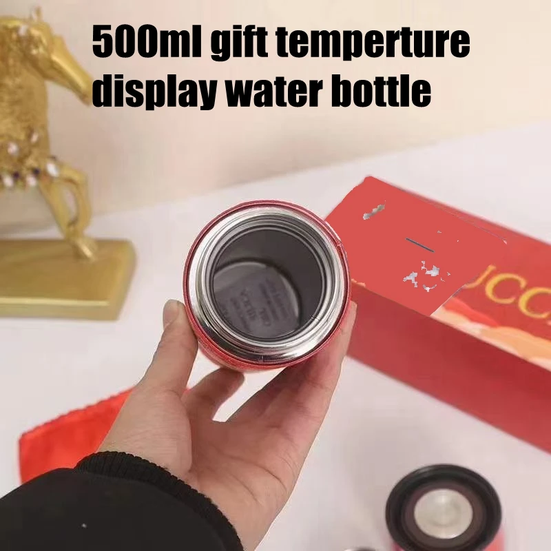 

500ML bottle red gift bottle tempreture display gift box pack
