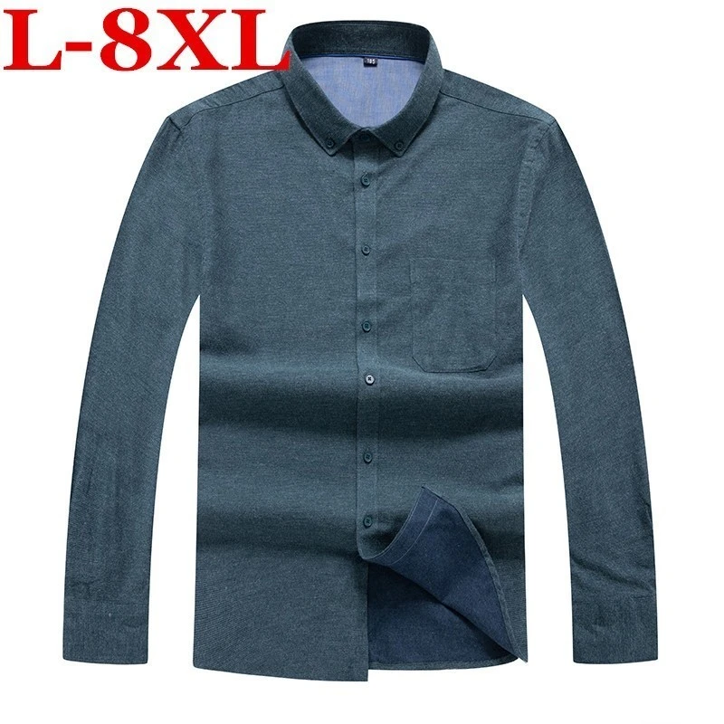 Plus Size 8xl 7xl 6xl Business Shirts New Fashion Brand Clothing Mens Long Sleeve Work Shirt Slim Fit Shirt Casual Shirt Casual Shirts Aliexpress