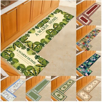 

Machine Washable Bathroom Rugs Non Slip Mat Kitchen Bathroom Toilet Mat Bedroom Bedside Printed Carpet Cartoon Pattern Set Rug