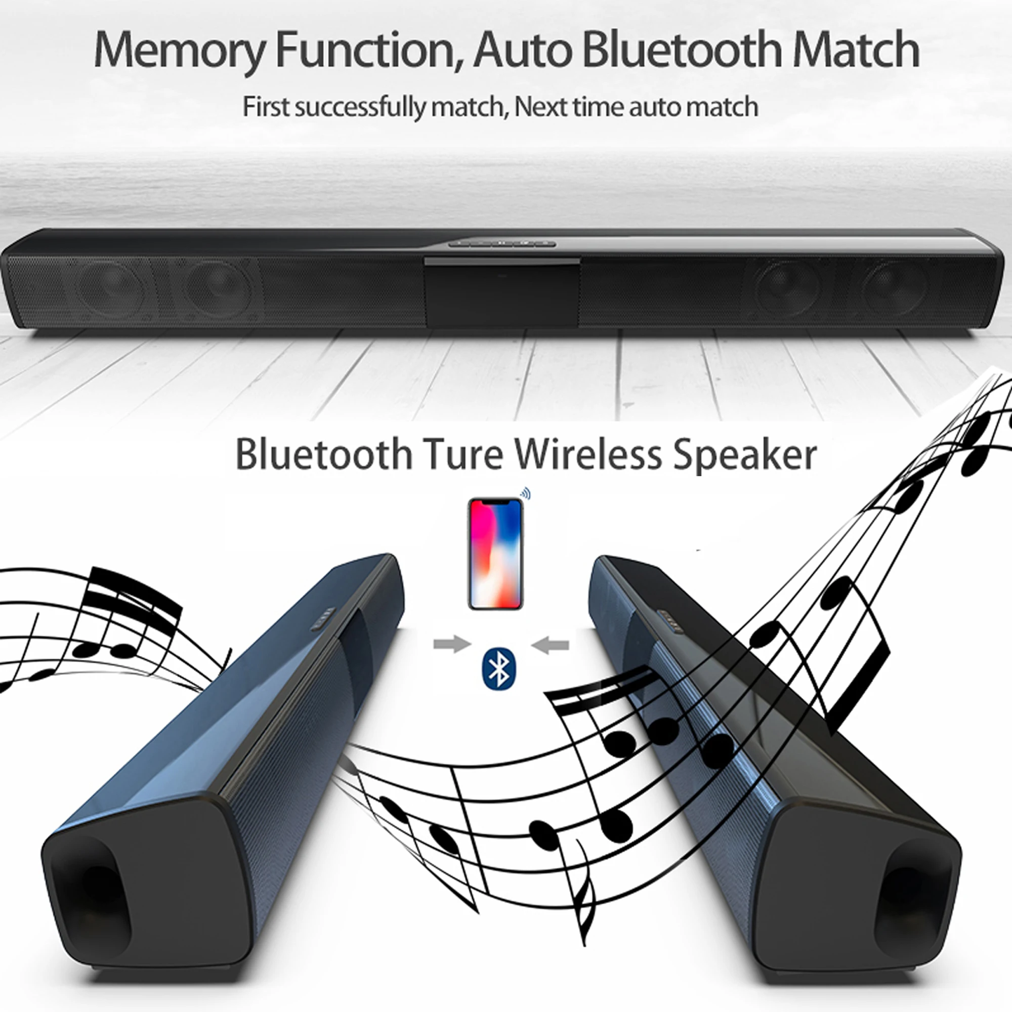 US $24.99 - 35.99 Home Theater Sound System Bluetooth Speaker Computer Speakers For TV Soundbar Box Subwoofer Radio Music Center Boom Box Column