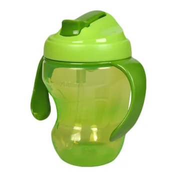 

260ml Baby Learn Feeding Drinking Water Cup Kids Straw Handle Bottle Mamadeira Sippy Training Cups Baby Feeding Cup