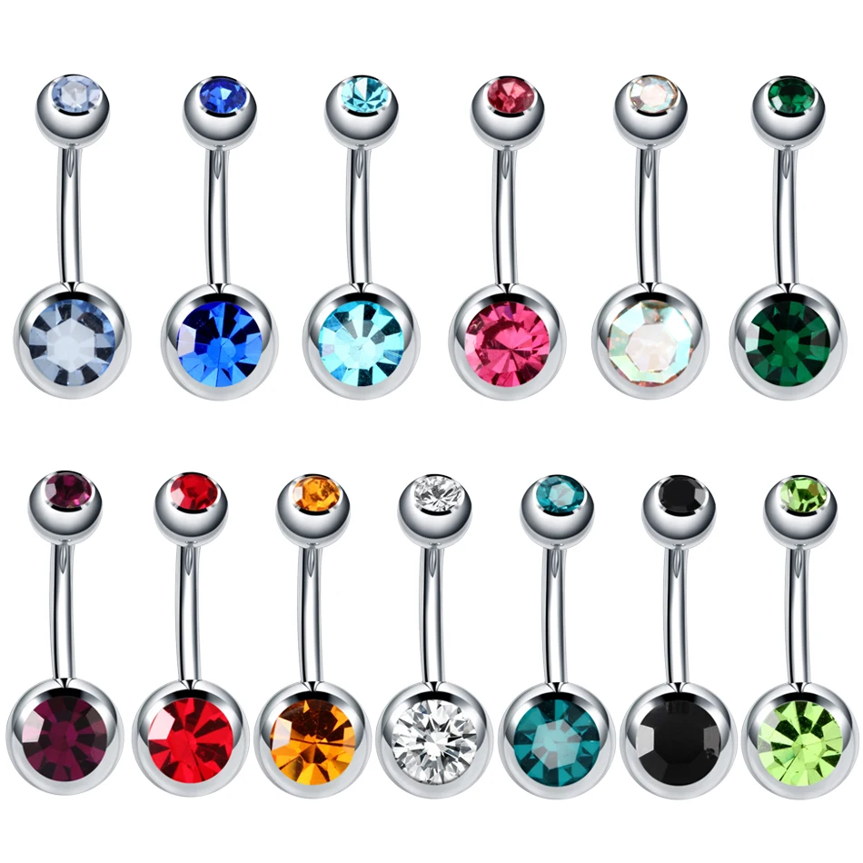 

1PC Surgical Steel Belly Piercings Navel Piercing Sexy Piercing Ombligo Ear Piercings Navel Earring Gold Body Jewelry Pircings