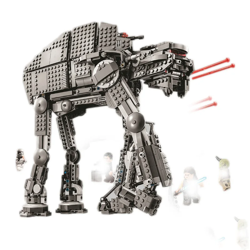 Звездные войны Tie Fighter AT-TE Walker Дарт Вейдер замок фигура Строительные блоки кирпичные игрушки для детей