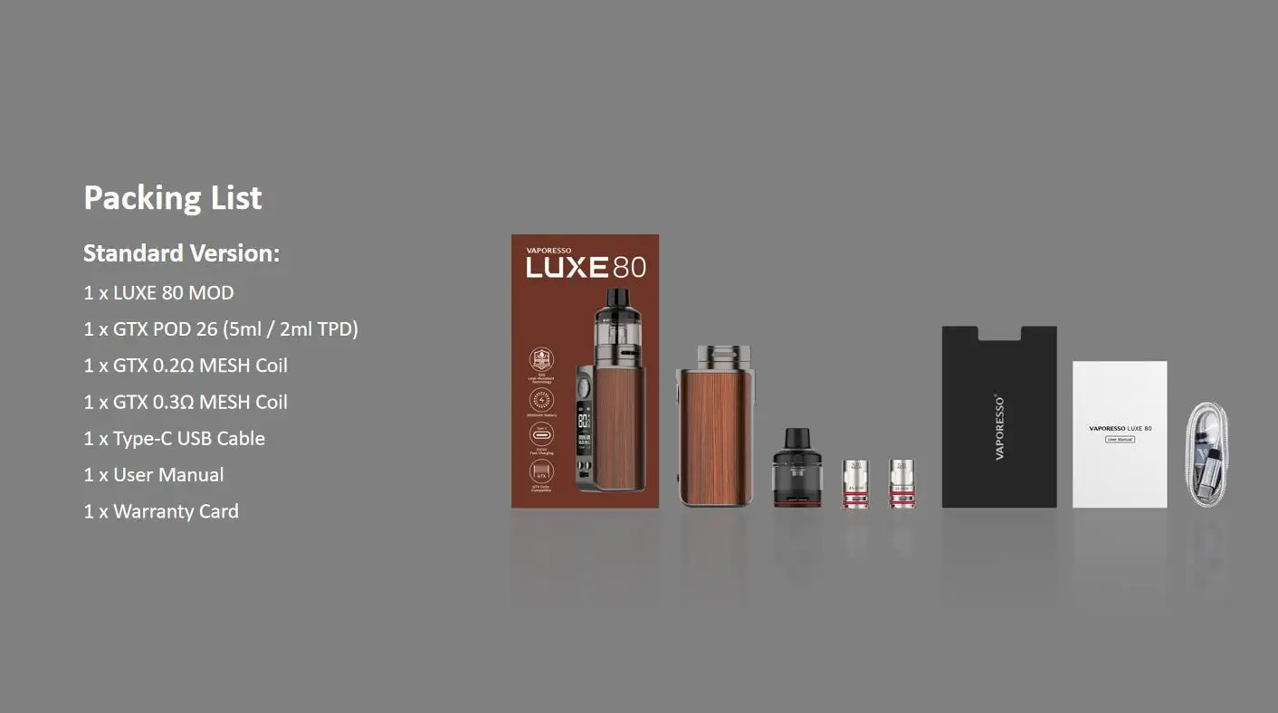 Vaporesso Luxe 80 S Купить