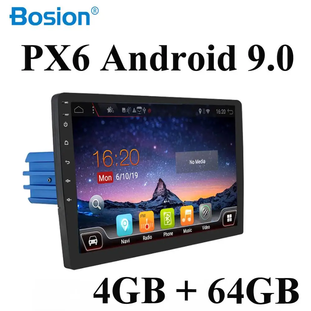  1 din car radio gps 4G RAM 64G ROM android 9.0 car stereo cassette player recorder Radio GPS Naviga