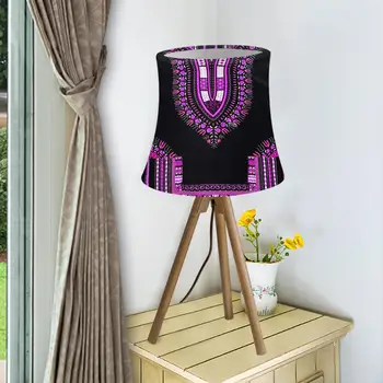 

Modern Lampshade African Traditional Ethnic Tribes Purple Washable Elastic Light Shade Lamp Shades for Table Lamp for Bedroom