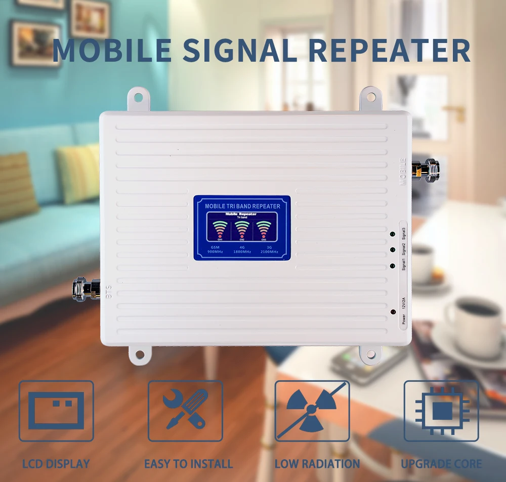 2g 3g 4g Усилитель сотового сигнала Gsm 900 1800 2100 GSM WCDMA UMTS LTE сотовый ретранслятор