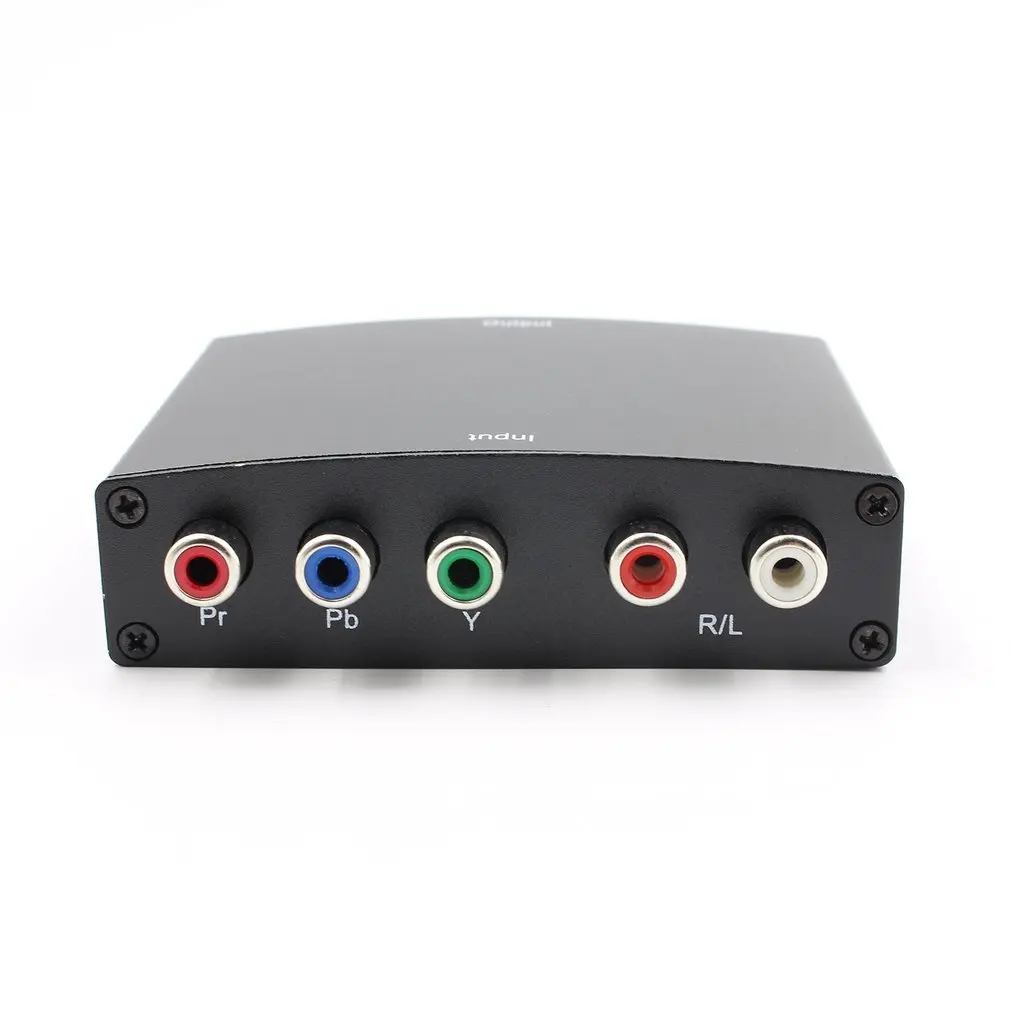 Профессиональный YPBPR к HDMI конвертер простой в использовании AV видео аудио HDCP YPbPr/RGB+ R/L аудио к HDMI конвертер адаптер