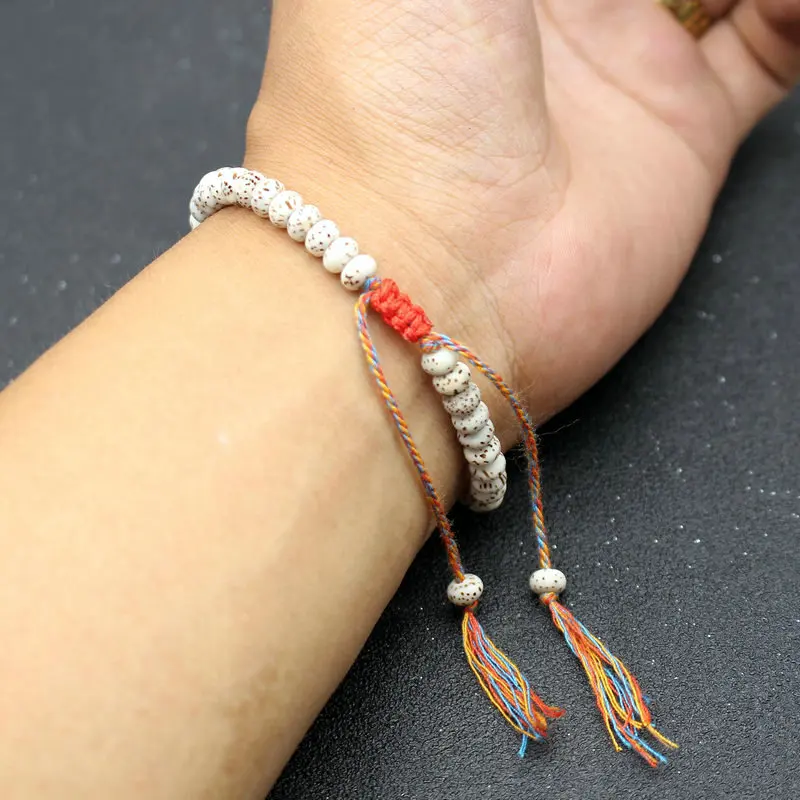 Bracelet Jewelry Tibetan Buddhist Colorful Cotton Thread Bodhi Beads