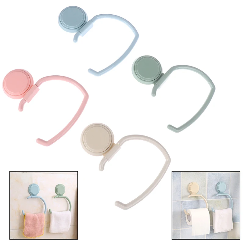 1Pcs Kitchen Storage Rack Hanging Bathroom Toilet Roll Paper Towel Rack Cabinet Door Hook Storage Holder Supplies