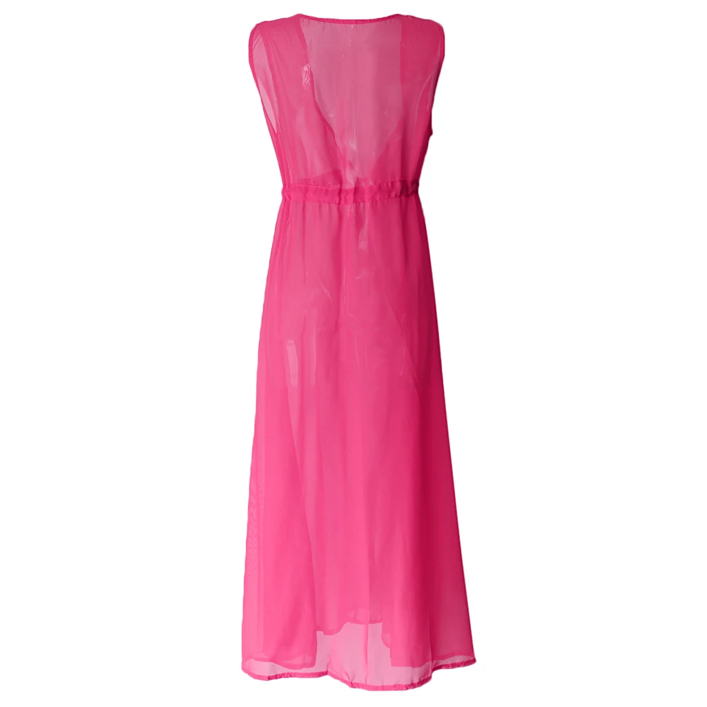 Women Kimono Jacket Summer Beach Swimwear Breathable Light Chiffon Skirt 7 Colors