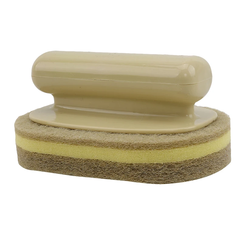 beige Сильная обеззараживающая губка-щетка для Ванной Щетка для плитки Горячая сильная обеззараживающая щетка для ванны кухонные чистящие инструменты - Цвет: beige