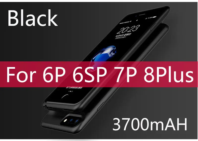 As Picture Show 2500 мАч ультра тонкий телефон батарея чехол для iPhone 6 6s 7 8 3700 мАч Внешний аккумулятор чехол для iPhone 6 Plus 6s Plus 7plus 8plus - Цвет: As Picture Show