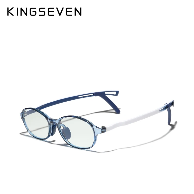

KINGSEVEN 2021 New design Anti Blue Light Blocking Glasses For Kids Boy Girl Computer Glasses Optical Frame Eyeglasses