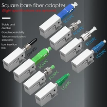 Free Shipping New Optic Fiber Connector FC SC ST Square Bare Adapter Flange Temporary succeeded OTDR Test Coupler Special Sale