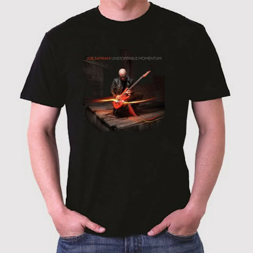 New Joe Satriani Unstoppable Momentum Men's Black T-Shirt Size S To 3XL Free Shipping Tops TEE Shirt | Мужская одежда